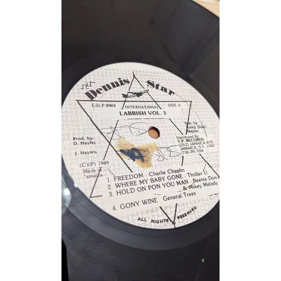 Dennis Star Presents Labrish Vol 3 Various Artist Vinyl Record LP Jamaica‎ - Picture 5 of 5